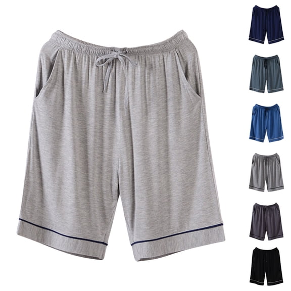 HBGVBA Mens Pajama Shorts, Men's Pajama Bottoms Loungewear Sleep Shorts Soft Comfortable Breathable Pajamas Shorts