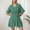 Green, variant on Laipiong Women's Jumpsuit 2026 Summer Casual V Neck Wide Leg Short Sleeve Solid Color Rompers Dressy Stretch Relaxed Fit Beach Outfits
