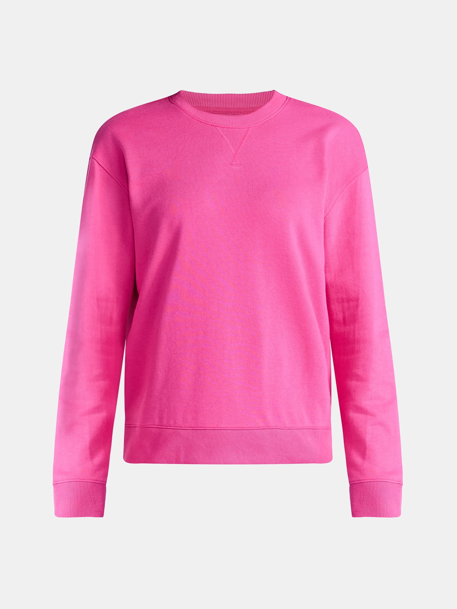 Time and Tru Women's and Women's Plus Crewneck Sweatshirt with Long Sleeves, Sizes XS-4X