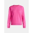 thumbnail image 4 of Time and Tru Women's and Women's Plus Crewneck Sweatshirt with Long Sleeves, Sizes XS-4X, 4 of 5