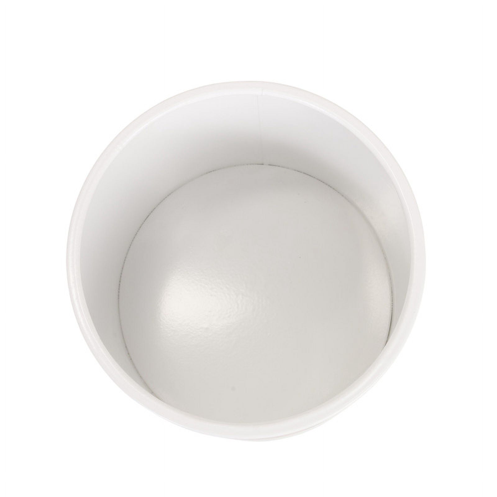Raya White Planter Pot With Kinsley Wood Planter Base - (Small & Medium Set)