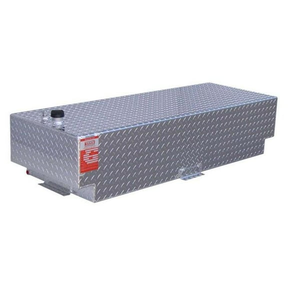 Aluminum Tank  58 gal Rectangle Diamond Plate Aluminum Diesel Auxilary Tank