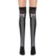 thumbnail image 1 of 1 par de calcetines de fiesta hasta la rodilla con estampado de enfermera malvada de Halloween para mujeres y niñas, medias de seda, 1 of 2
