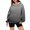 Gray, variant on Womens Travel Outfit Long Sleeve Loose Oversized Womens Sweatshirts Gradient Color Hooded Neck with Pocket Drawstring Fall Clothes Winter Casual for Christmas Dinner Gray M