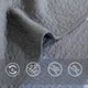 thumbnail image 4 of Juego de edredón reversible de algodón lavado con acolchado de patchwork a cuadros de 3 piezas para dormitorio, hogar, tamaño Queen, multicolor, 4 of 5