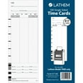 thumbnail image 3 of Lathem, LTHE17100, Model 700E Clock Single Sided Time Cards, 100 / Pack, White, 3 of 4