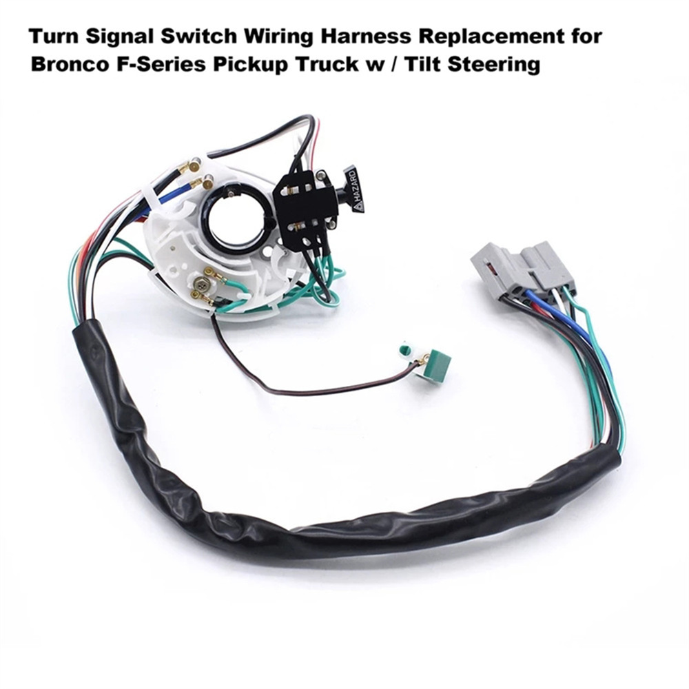 Turn Signal Switch Harness For Ford Bronco F150 F250 F350 8791 with Tilt Steering