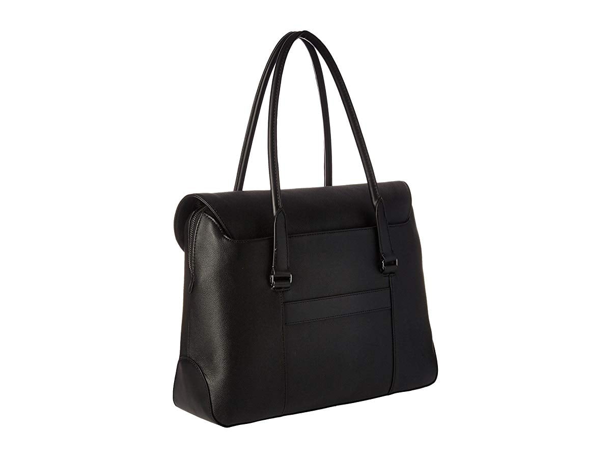 Lipault Paris Plume Elegance Leather Laptop Tote Bag Black Walmart