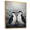 thumbnail image 2 of Designart "Beach Seagulls Haven Painting I" Nautical & Beach Floater Framed Wall Art Print, 2 of 7