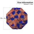 thumbnail image 2 of Vsdgher Vintage USA Flag Leather Coasters for Drinks, Durable Drink Coasters 4 Set for Tabletop Protection, Luxurious Home Décor and Housewarming Gift-Octagon, 2 of 6