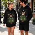thumbnail image 6 of LWFFDAW Womens Christmas Pet Pouch Hoodie Xmas Tree Print Sherpa Fleece Hoodies Winter Warm Fuzzy Hoodie Long Sleeve Hooded Sweatshirts with Pockets, 6 of 6
