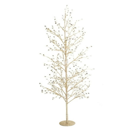 Decorate Table For Christmas Gold Glittering Clear Gem Decorative Christmas Tree Table Top 33