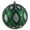 Emerald, variant on Vickerman 4" Periwinkle Matte Ball with Glitter Diamond Pattern. Add variety and sparkle to your holiday arrangement with this matte ornament that features a glitter pattern. Includes 4 pieces per bag