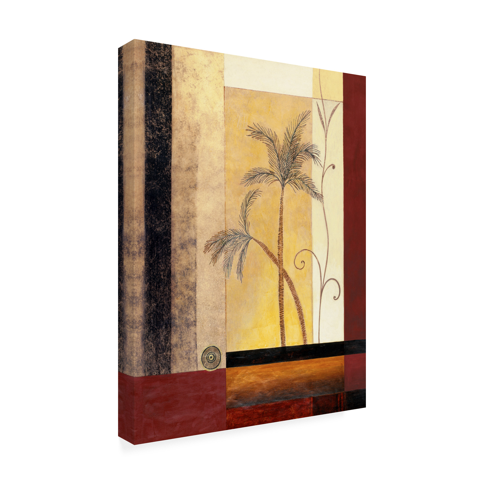 Trademark Fine Art 'Palm Tree Painting' Canvas Art by Pablo Esteban