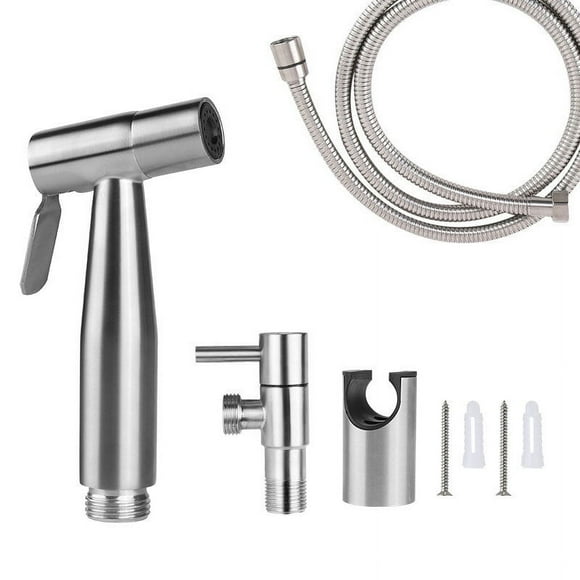 One Piece Stainless Steel Toilet Sprayer, Bidet Sprayer Kit, Faucet Sprayer Toilet Sprayer (Silver)