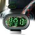 thumbnail image 2 of FLhrweasw Voltaje Del Coche Monitor Digital Batería Despertador Termómetro Temperatura LCD, 2 of 9