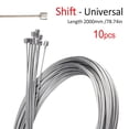 thumbnail image 1 of 1~10pcs Bike Inner Wire MRB Brake Gear Shifter Cable Wire Bicycle Brake Shifting Derilleur Inner line Replaceable Cable Wire 2M,Shift-10pcs, 1 of 5