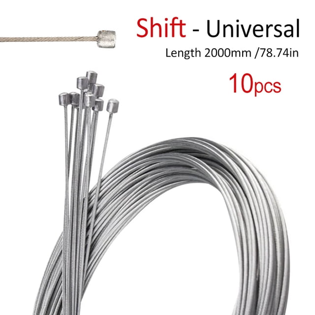 1~10pcs Bike Inner Wire MRB Brake Gear Shifter Cable Wire Bicycle Brake Shifting Derilleur Inner line Replaceable Cable Wire 2M,Shift-10pcs