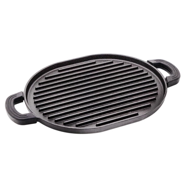 Parrilla de Hierro Fundido Nuwave Negra con Superficie Antiadhesiva y Asas de Silicona Fácil de Limp