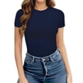 thumbnail image 2 of Body MANGOPOP con cuello redondo y manga corta, camisetas para mujer, 2 of 5