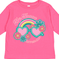 thumbnail image 4 of Inktastic Nonna Loves Me Girls Granddaughter Rainbow Girls Long Sleeve Toddler T-Shirt, 4 of 5