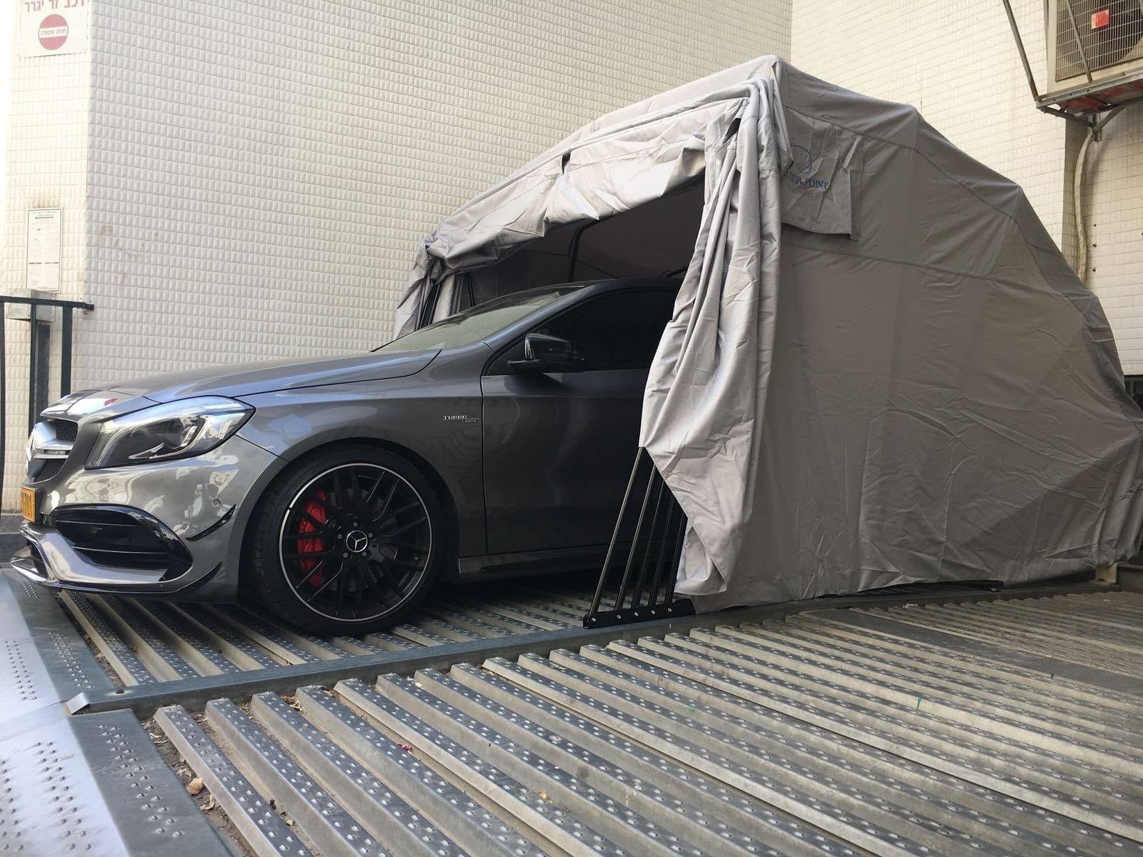 Ikuby All Weather Proof Carport, Car Shelter, Car Canopy, Car Garage, Car shed, Car House, Car Park, Foldable, Retractable, Lockable, Durable Shelter