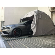 Ikuby All Weather Proof Carport, Car Shelter, Car Canopy, Car Garage, Car shed, Car House, Car Park, Foldable, Retractable, Lockable, Durable Shelter