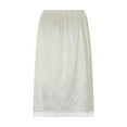 thumbnail image 4 of Women's Satin Half Slip Lace Long Underskirt Elastic Waist Long Slips for Under Dresses Extender Underskirt, 4 of 7