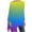 Green, variant on Women's Tunic Tops Ombre Gradient Asymmetric Long Sleeve Casual Blouse