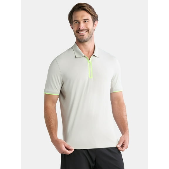 Athletic Works Men's and Big Men's Modern Tennis Polo Shirt, Sizes S-3XL