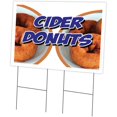 thumbnail image 1 of SignMission C-2436-DS-Cider Donuts 24 x 36 in. Cider Donuts Yard Sign & Stake, 1 of 1