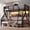Black-Twin over Full, variant on Queen over King Bunk Bed with Storage Shelves and LED Lights, Multifunctoinal Bunk Bed Frame with Ladder and Guardrails, Space-saving & Noise-free Design