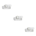 thumbnail image 3 of Langgg All Trend Match Boucle en Alliage Ceinture Punk pour Jeans Femmes Intemporel Résistant à l'Usure Taille Pin Blanc 105cm 3Set, 3 of 6