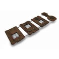thumbnail image 2 of 3 Panel Shabby Chic Recycled Wood Wall Photo Frame, 2 of 4