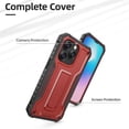 thumbnail image 2 of ExoGuard For iPhone 14 Pro Case, Phone Case with Screen Protector and Kickstand (Red), 2 of 7