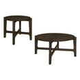 thumbnail image 1 of Cota 2-piece Solid Wood Coffee and End Table Set Dark Brown, 1 of 12