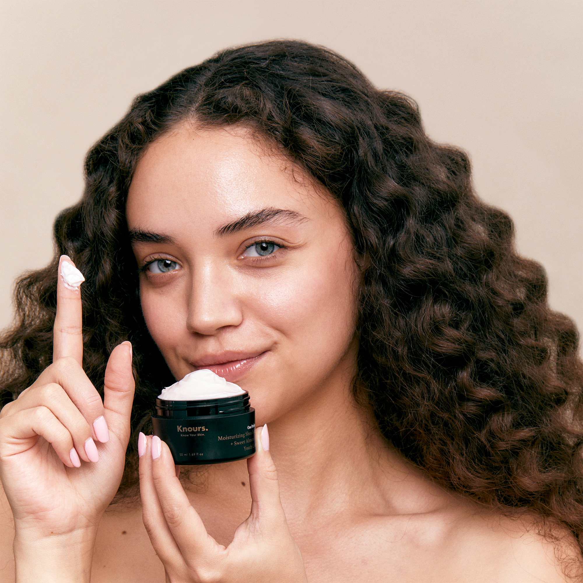 Knours. Moisturizing Shea Butter + Sweet Almond Oil Youth Cream 50ml, Korean Skincare Clean Beauty