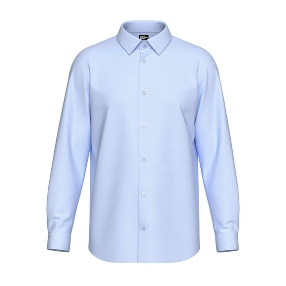Tailored Sky Blue Shirt In Icy Cotton 4-Way Stretch