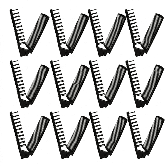 12-Pack Foldable Comb, Double-Sided Foldable Comb, Compact and Portable, Suitable for Daily and Travel Use.