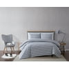 Truly Soft Maddow Stripe Grey Full/Queen 3-Piece Duvet Cover Set