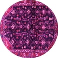 thumbnail image 1 of Ahgly Company Indoor Round Persian Pink Traditional Area Rugs, 5' Round, 1 of 4
