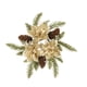 thumbnail image 2 of Anillos de vela de Navidad, corona de adornos de corona artificial, candelabro, guirnalda de velas, anillo para fiesta en la Dorado 35cm, 2 of 9