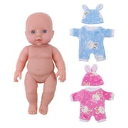 Jianama 12 inch Lifelike Realistic Baby Doll, Vinyl Newborn Dolls with 2 Clothes