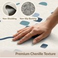 thumbnail image 6 of ODIKA 8'x10' Blue Teal Abstract Geometric Scattered Washable Area Rug Contemporary Minimalist Shapes Modern Durable, Non-Slip for Living Room, Under Sectional, Family, 6 of 7