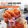 thumbnail image 3 of VEVOR 120W Automatic Juice Extractor, Stainless Steel Orange Squeezer for 20 Oranges Per Minute, with Pull-Out Filter Box, PC Cover, 2 Peel Collecting Buckets, 3 of 9