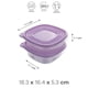 thumbnail image 3 of Contenedores Para Alimentos Ideen De Plástico Juego De 3 Piezas Morado 670 ml, 3 of 3