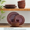 thumbnail image 5 of Pfaltzgraff Dannie 12 Piece Stoneware Dinnerware Set Red, 5 of 5