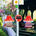 Jieluotekeji Solar Mushrooms Bird Feeder, Wild Bird Feeders For Outside ...