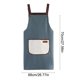 thumbnail image 3 of Delantal de cocina unisex impermeable con correa ajustable para el cuello, bolsillo lavable, 70x68 cm, material de PVC multicolor para áreas de cocina y comedor., 3 of 6