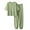 Green, variant on SnZhen Two Piece Sets for Women Summer Women's Stylish Casual Suit Contrasting Color Short-sleeved And Wide-leg Pants Slit Two-piece Set